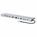Docking Station USB-C 11 en 1 con MST para tres monitores Manhattan.