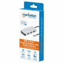 Docking Station para conexión USB-C 8 en 1 Manhattan Gris.