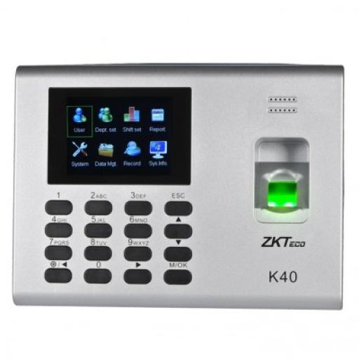 ZKTeco Control de Tiempo y Asistencia ZK TECO ZK -K40