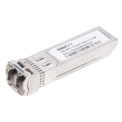 LINKEDPRO BY EPCOM Transceptor Óptico SFP+ (Mini-Gbic) / Monomodo 1310 nm / 10 Gbps / 10GBASE-LR / Conectores LC/UPC Dúplex / DDM / Hasta 10 km