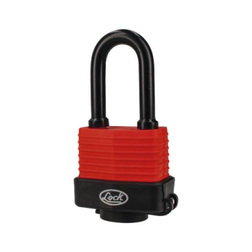 LOCK Candado Impermeable con Llave Estándar /Arco Largo de 46 mm/ Nivel de Seguridad 4 / Línea Comercial.