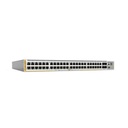 Allied Telesis Switch L3 Stackable, 48x 10/100/1000-T PoE+, 4x SFP+, 740W, Fuente Redundante (TAA compliant version)