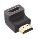 Ugreen Adaptador HDMI de 90 Grados Macho a Hembra / Hacia Abajo / HDMI 2.0  4K@60Hz / Proporciona Flexibilidad Sin Doblar los Cables HDMI