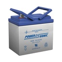 Power-Sonic Batería 12V, 33AH, Para Respaldo, Tecnologías AGM/VRLA, 5 Años Vida Útil, Terminales NB, Reconocida UL  