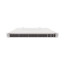 Mikrotik (CRS354-48G-4S+2Q+RM) Cloud Router Switch 48 puertos Gigabit Ethernet, 4 puertos SFP+ 10G, 2 puertos QSFP+ 40G, Montaje en Rack