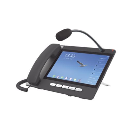 Fanvil Teléfono IP  Android 9.0 Empresarial para 20 líneas SIP, pantalla táctil, Wi-Fi y Bluetooth, PoE, hasta 112 botones DSS, puertos Gigabit, soporta recepción de video.