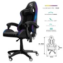 NECNON SILLA GAMER NECNON RGB NGS-01 COJIN LUMBAR Y CABEZA NEG/BLA NBSGR132RG