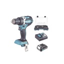 Makita Rotomartillo/Taladro Inalámbrico (1/2") de 1,900 RPM, 18Vcc, Incluye 1 Batería BL1815N de 1.5Ah, 1 Cargador Modelo  DC18SD y Un Set de 75 Pzas  Modelo E-06943