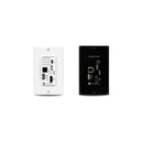 ATLONA Placa de pared con Switcher y Transmisor HDBaseT con entradas HDMI y USB-C con concentrador USB para integración de AV