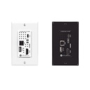 ATLONA Placa de pared con Switcher y Transmisor HDBaseT con entradas HDMI y USB-C con concentrador USB para integración de AV