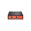 WI-TEK Inyector PoE Industrial / DC entrada 12-57V / PoE salida de Hasta 90W / Carcasa de Metal / Riel DIN / Aplicaciones CCTV