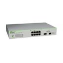 Allied Telesis Switch WebSmart con 8 port 10/100/1000TX, 2 x 100/1000 SFP (ECO version)