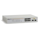 Allied Telesis Switch WebSmart con 8 port 10/100/1000TX, 2 x 100/1000 SFP (ECO version)
