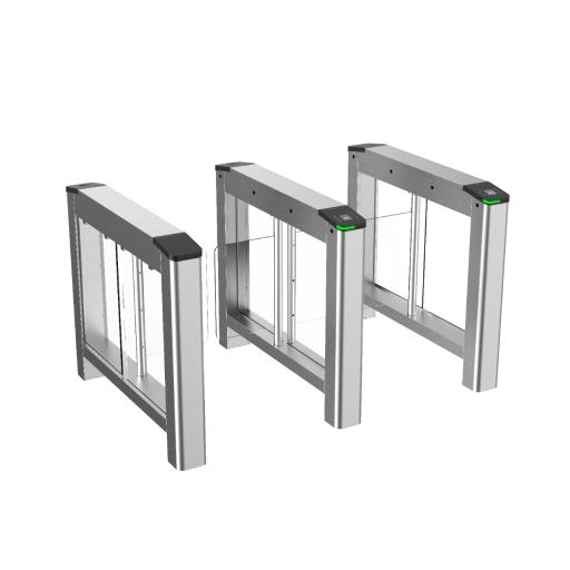 Hikvision Digital Technology Torniquete Swing CENTRAL Serie 220 para Ampliar Numero de Carriles de 90 cms / Preparación para instalar terminal facial con montaje DS-KAB6ZU1 / 3,000,000 MCBF / 4 Pares de IR