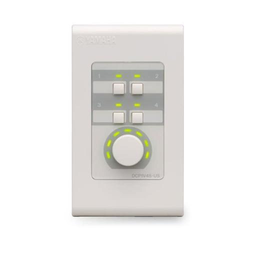 [YAMAHA_DCP1V4S] YAMAHA Panel de Control Digital | 1 Volumen | 4 Switches Configurables | Compatible con Procesadores Serie MA, PA, y MTX