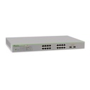 Allied Telesis Switch PoE+ Gigabit WebSmart de 16 puertos 10/100/1000 Mbps (2 x Combo) + 2 puertos gigabit SFP (Combo), 185 W