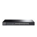 TPLINK Switch JetStream Gigabit administrable Capa 2, 24 puertos 10/100/1000 Mbps + 4 puertos SFP
