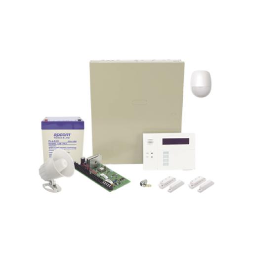 HONEYWELL HOME RESIDEO Sistema de Alarma Cableado con Sensores de Movimiento, Contactos de Puerta o Ventana y Sirena