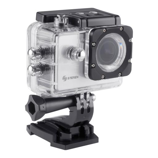 Steren Cámara Deportiva Steren CAM-500 Sumergible 4K Wi-Fi Resolución Hasta 12MP Protección IP67