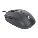 Mouse USB óptico con cable.