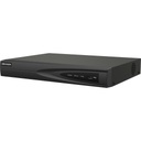 Hikvision Digital Technology NVR 8 Megapixel (4K) (Compatible con Cámaras ACUSENSE) / 8 canales IP / 8 Puertos PoE+ / 1 Bahía de Disco Duro / Salida de Vídeo en 4K / 300 Metros PoE Modo Extendido