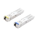 LINKEDPRO BY EPCOM Transceptores Ópticos Bidireccionales SFP (Mini-Gbic) / Monomodo 1310 & 1550 nm / 1.25 Gbps / 1000BASE-BX / Conector LC/UPC Simplex / DDM / Hasta 5 km / 2 Piezas 