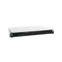 Synology Servidor NAS para Rack (1 U) de 4 Bahías / Hasta  72 TB / Servicio Nube Gratis (P2P) / Administración Remota y Respaldo Programado