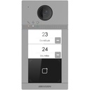 Hikvision Digital Technology Videoportero IP 2 Megapixel / Llamada y Apertura Remota desde App Hik-Connect / PoE / Exterior IP65 + Antivandalico IK08 / 2 Departamentos / Apertura con Tarjeta / Soporta 2 Puertas y hasta 6 Monitores