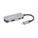 Docking Station USB-C a HDMI Manhattan Gris.