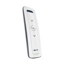 Somfy Control remoto 1 canal para motores de persiana Somfy con señal inalámbrica, instrucciones: sube, baja y detener, con posición favorita programada.