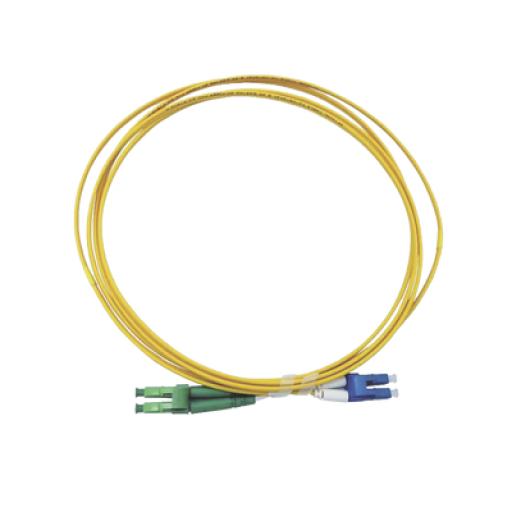 LINKEDPRO BY EPCOM Jumper de Fibra Óptica Monomodo 9/125 LC/UPC-LC/APC, OFNR (Riser), 2.0 mm, Dúplex, amarillo, 3 metros