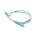 LINKEDPRO BY EPCOM Jumper de Fibra Óptica Multimodo OM4 50/125 LC-LC OFNR (Riser), 2.0 mm, Dúplex, Aqua, 1 metro