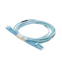 LINKEDPRO BY EPCOM Jumper de Fibra Óptica Multimodo OM4 50/125 LC-LC OFNR (Riser), 2.0 mm, Dúplex, Aqua, 3 metros