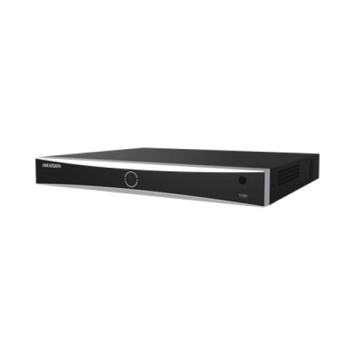 Hikvision Digital Technology NVR 12 Megapixel (4K) / 32 canales IP / AcuSense (Evita Falsas Alarmas) / Reconocimiento Facial / 2 Bahías de Disco Duro / HDMI en 4K / Sin Puertos PoE+