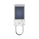 TopFlyTech Rastreador satelital 4G LTE /Candado inteligente de seguridad para cajas de tractocamión / carga solar / desbloqueo local (RFID) y remoto / fijación magnética / alarma anti sabotaje/ Batería de 14,400 mAh