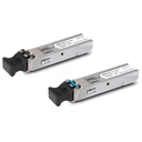 Planet Transceptor WDM mini-Gbic SFP 1G LC TX:1310nm RX:1550 para fibra Mono Modo 20 Km, Requiere MGB-LB20