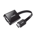 Ugreen Adaptador HDMI a VGA / Resolución 1080P / Audio 3.5mm / Con Puerto Micro USB para Alimentación / Plug &  Play / No Requiere Controlador / ABS / Flexible y Duradero 