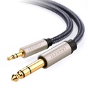 Ugreen Cable Audio Estéreo 3.5mm (1/8") TRS a 6.35mm (1/4") TS / 1 Metro / Audio de Hi-Fi / Trenza de Nylon / Blindaje Múltiple / Caja de Aleación Zinc / Núcleo de Cobre Puro / Compatibilidad Universal