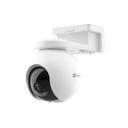 EZVIZ Camara PT / Wi-Fi / Con Bateria Recargable (Sin Cables) / 2K Plus (4 Megapixel)  / Compatible con Panel Solar CS-CMT-SOLARPANEL-C﻿ / Seguimiento Inteligente / Visión Nocturna a Color / Detección humana  / Exterior