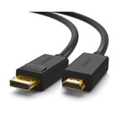 Ugreen Cable DP Macho a HDMI Macho / Longitud 1.50 m / Soporta 4K@30Hz / Soporta 3D / Cobre Estañado 28AWG / Blindaje interno múltiple / Transmisión Unidireccional / Botón de Liberación / Chip de Última Generación