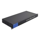 Linksys SWITCH LINKSYS METALICO RACK 24PTOS GIGABIT 10 PTOS PoE+(LGS124P)