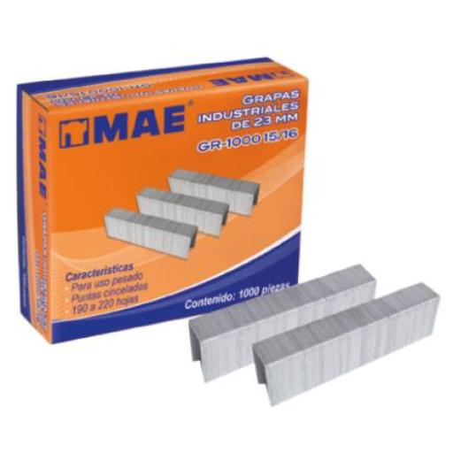Pilot Grapas Mae Industriales Uso Pesado No. 15/16 Engrapa 190 a 220 Hojas Caja C/1000