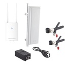 Grandstream Networks Kit de radio GWN7605LR con antena TXS25619DP, para amplia cobertura de WiFi en 90º, frecuencia (2.4 a 2.5 GHz) y (5.1 a 6.5 GHz), 1.27 Gbps y administración desde la nube gratuita