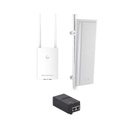 Grandstream Networks Kit de radio GWN7605LR con antena TXS25619DP, para amplia cobertura de WiFi en 90º, frecuencia (2.4 a 2.5 GHz) y (5.1 a 6.5 GHz), 1.27 Gbps y administración desde la nube gratuita