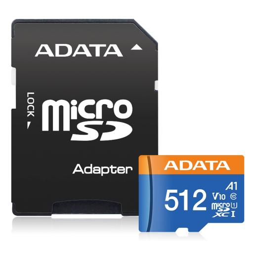 ADATA MEMORIA MICRO SDXC ADATA 512GB UHS-I C10 C/ADAPT(AUSDX512GUICL10A1-RA1