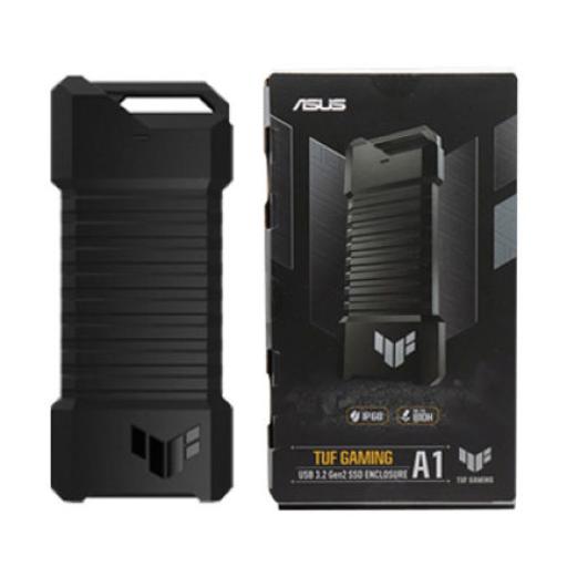 Carcasa para SSD externo ASUS TUF Gaming A1 M.2, USB-C 3.2, Negro