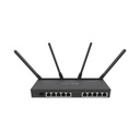 Mikrotik Router con Wi-Fi 4x4 MU-MIMO, hasta 2 watts de potencia, antenas de 3 dBi, 10 puertos Gigabit, 1 Puerto SFP+