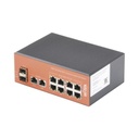 WI-TEK Switch Industrial PoE+ no administrable de 8 Puertos 10/100/1000Mbps + 2 SFP Combo, 150 W