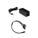 Saxxon Kit Fuente de Poder y Divisor Energía Saxxon PSU1205DPAQD 12 V DC 5 Amperes