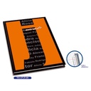 Estrella Libreta Estrella 1/4 Pasta Dura Forma Francesa Raya C/Índice 240 Hojas